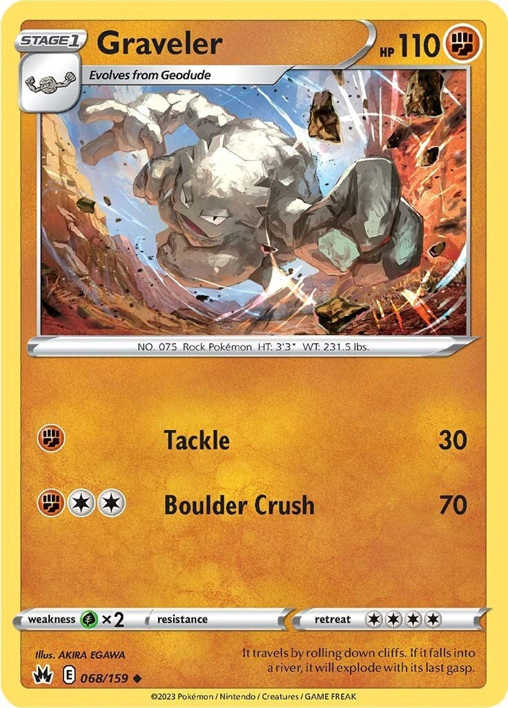 Graveler (068/159) [Sword & Shield: Crown Zenith] | Infinity Cards & Collectibles
