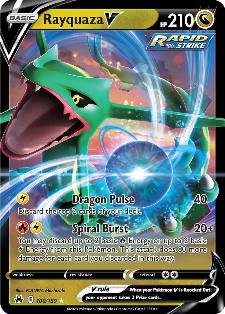 Rayquaza V (100/159) [Sword & Shield: Crown Zenith] | Infinity Cards & Collectibles
