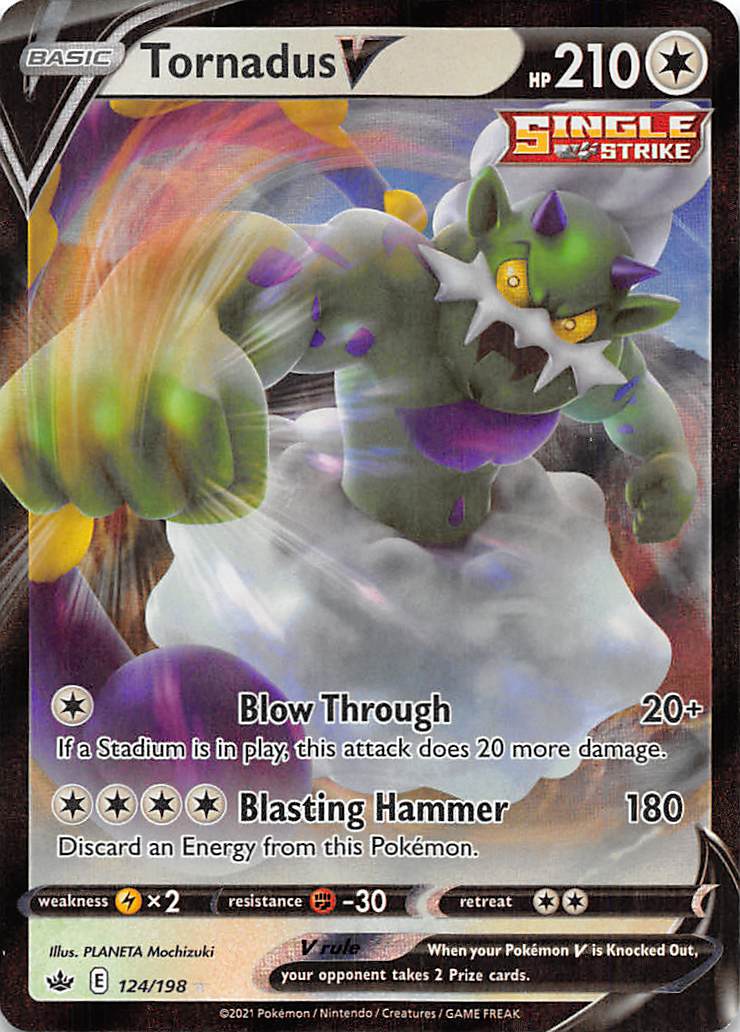 Tornadus V (124/198) [Sword & Shield: Chilling Reign] | Infinity Cards & Collectibles