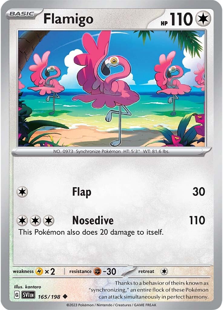Flamigo (165/198) [Scarlet & Violet: Base Set] | Infinity Cards & Collectibles