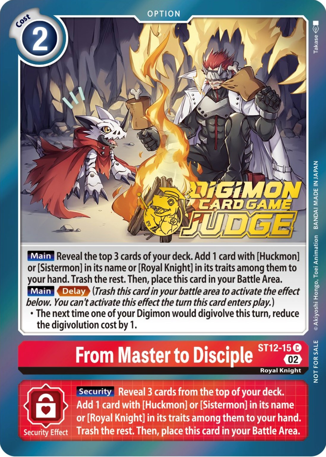 From Master to Disciple [ST12-15] (Judge Pack 3) [Starter Deck: Jesmon Promos] | Infinity Cards & Collectibles