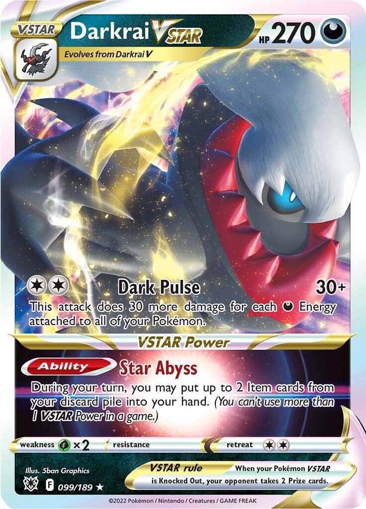Darkrai VSTAR (099/189) [Sword & Shield: Astral Radiance] | Infinity Cards & Collectibles