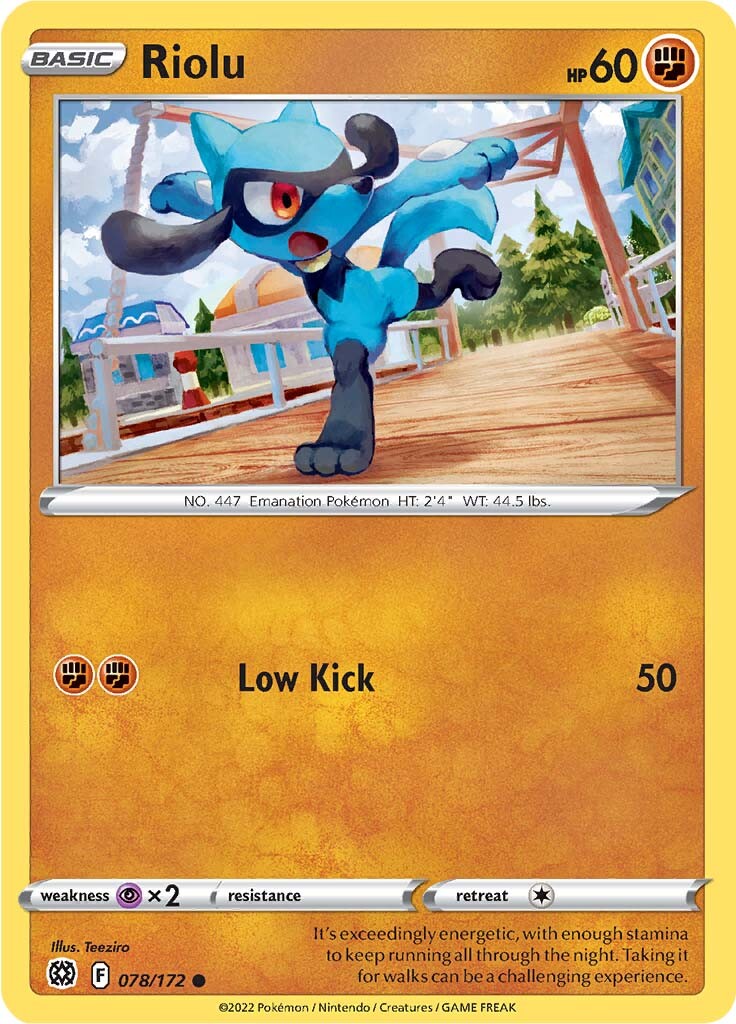 Riolu (078/172) [Sword & Shield: Brilliant Stars] | Infinity Cards & Collectibles
