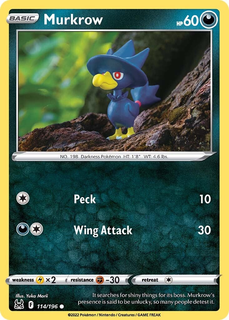 Murkrow (114/196) [Sword & Shield: Lost Origin] | Infinity Cards & Collectibles