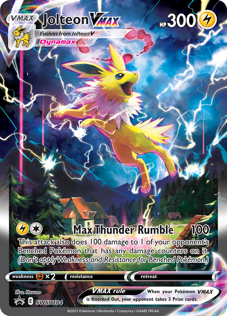 Jolteon VMAX (SWSH184) (Jumbo Card) [Sword & Shield: Black Star Promos] | Infinity Cards & Collectibles