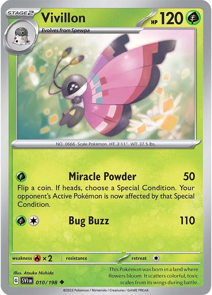 Vivillon (010/198) [Scarlet & Violet: Base Set] | Infinity Cards & Collectibles
