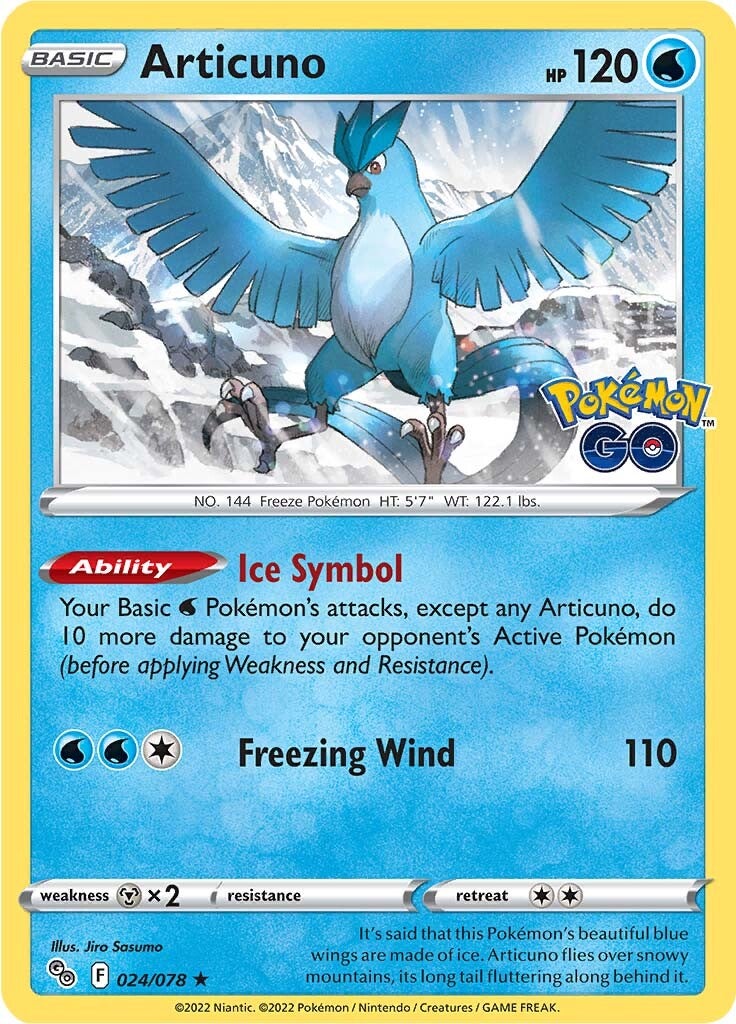 Articuno (024/078) [Pokémon GO] | Infinity Cards & Collectibles