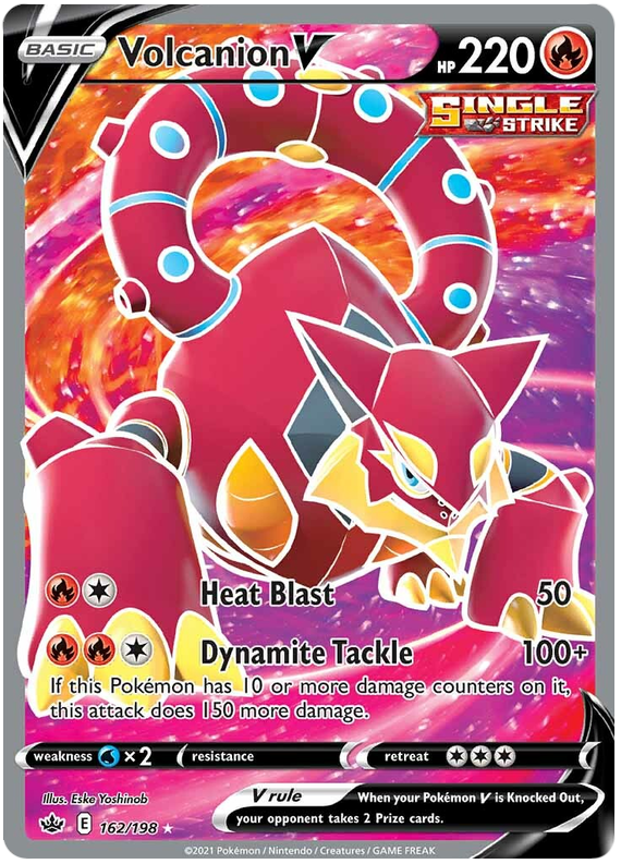 Volcanion V (162/198) [Sword & Shield: Chilling Reign] | Infinity Cards & Collectibles