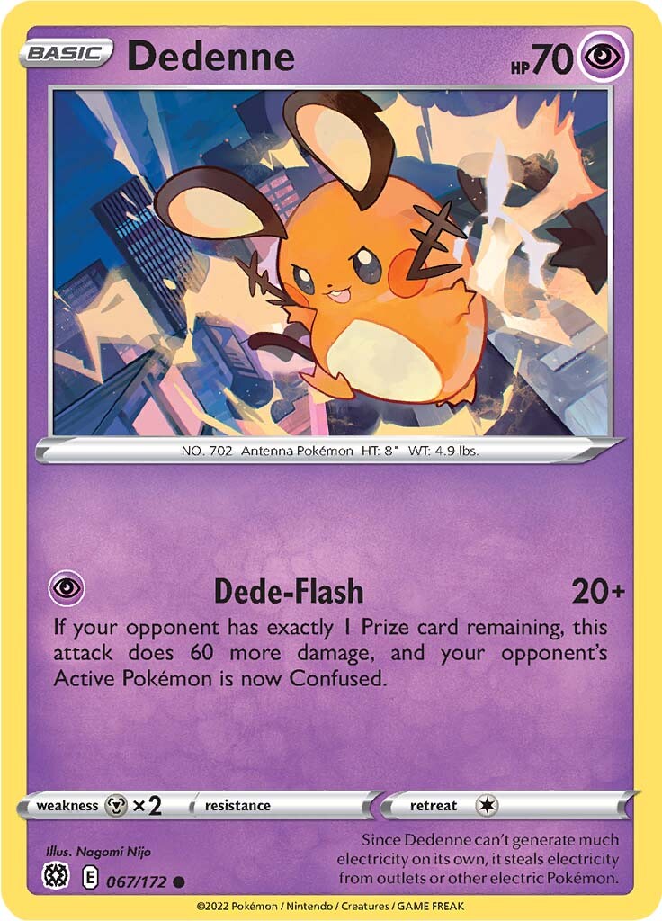 Dedenne (067/172) [Sword & Shield: Brilliant Stars] | Infinity Cards & Collectibles