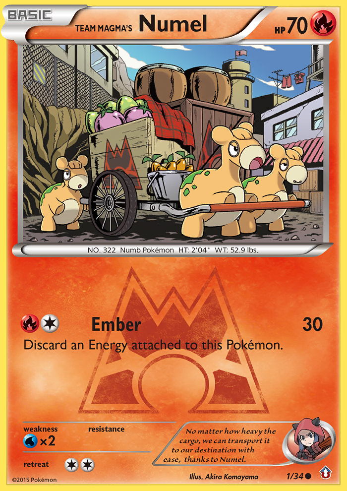 Team Magma's Numel (1/34) [XY: Double Crisis] | Infinity Cards & Collectibles