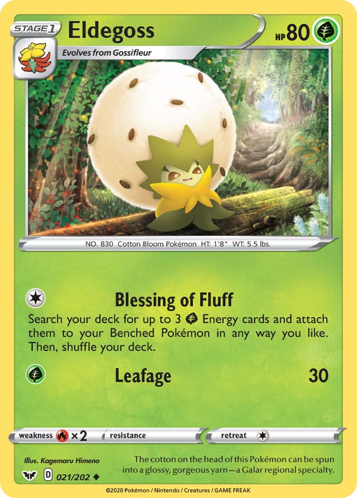 Eldegoss (021/202) [Sword & Shield: Base Set] | Infinity Cards & Collectibles