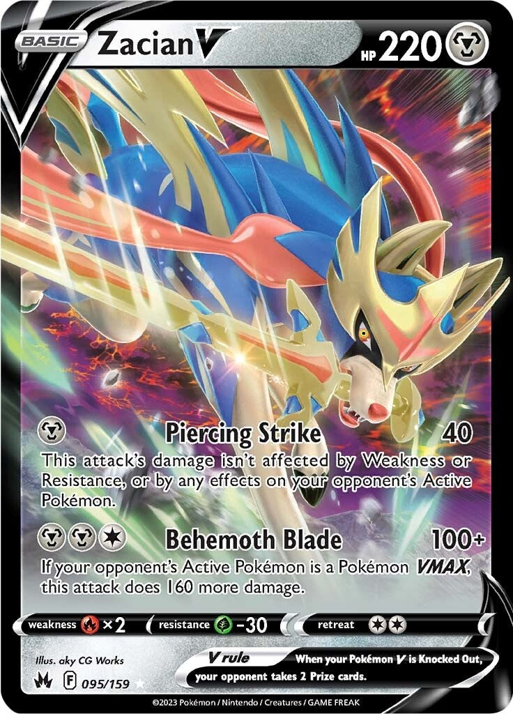 Zacian V (095/159) [Sword & Shield: Crown Zenith] | Infinity Cards & Collectibles