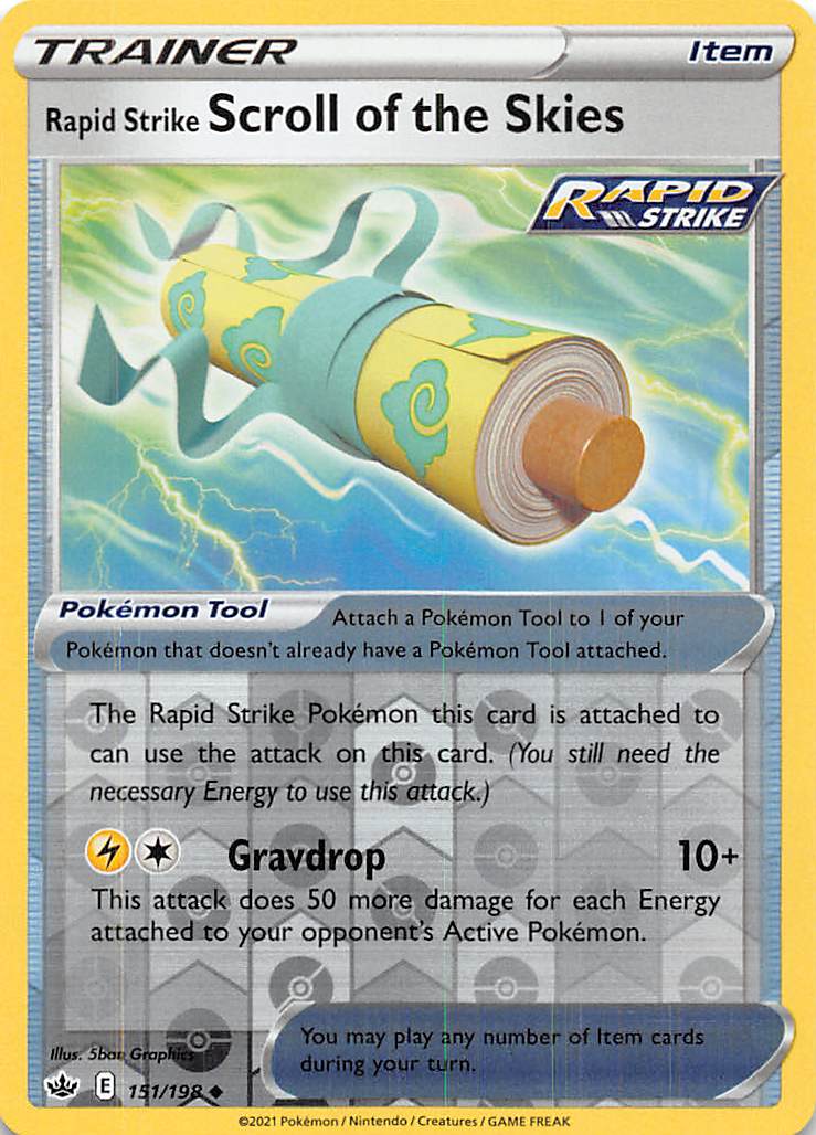 Rapid Strike Scroll of the Skies (151/198) [Sword & Shield: Chilling Reign] | Infinity Cards & Collectibles