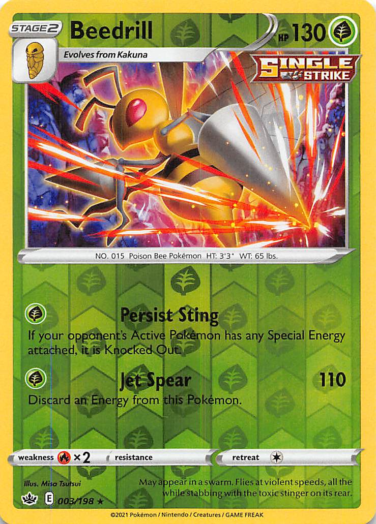 Beedrill (003/198) [Sword & Shield: Chilling Reign] | Infinity Cards & Collectibles