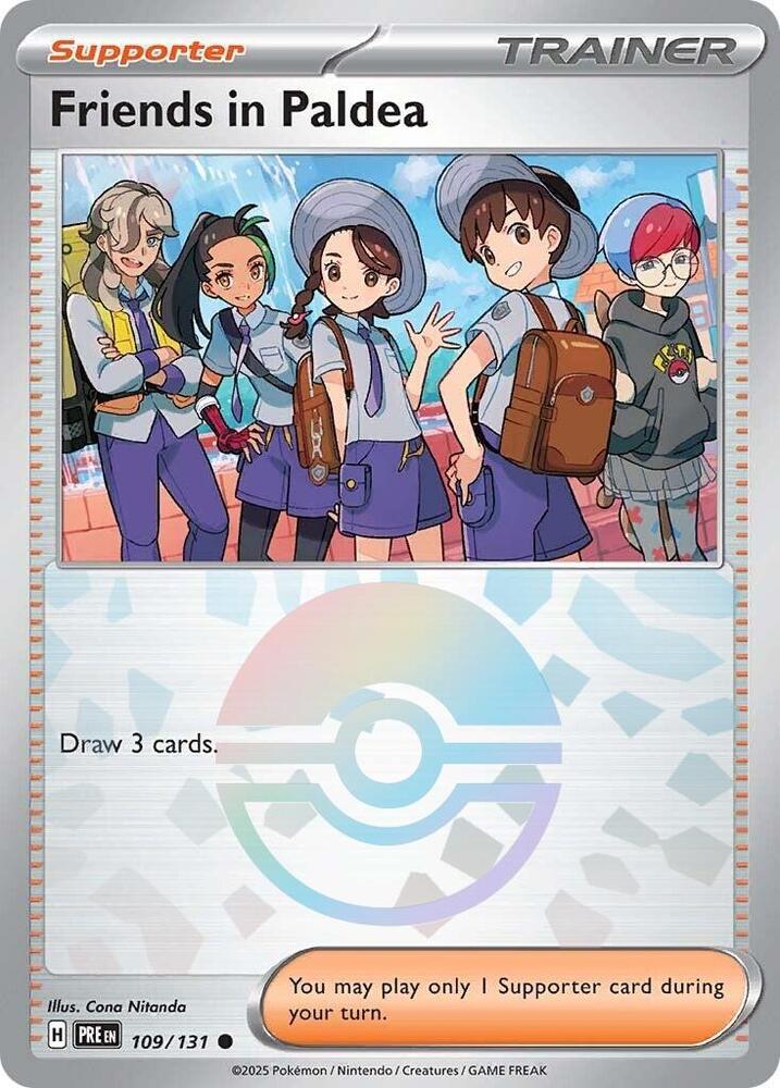 Friends in Paldea (109/131) (Poke Ball Pattern) [Scarlet & Violet: Prismatic Evolutions] | Infinity Cards & Collectibles
