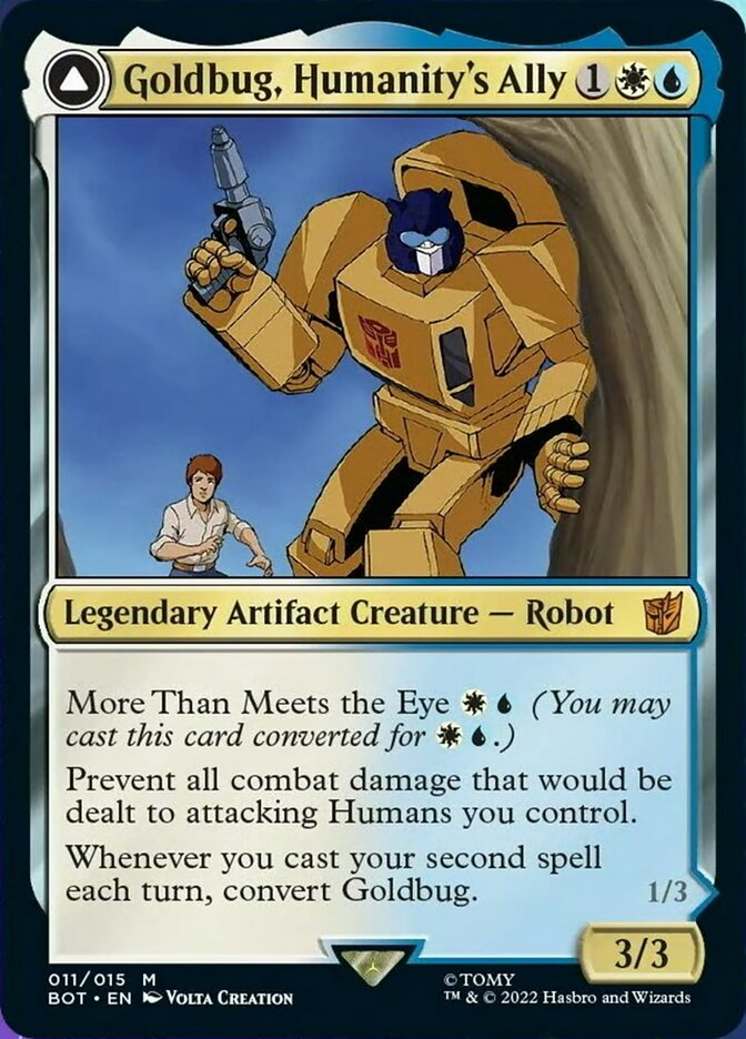 Goldbug, Humanity's Ally // Goldbug, Scrappy Scout [Transformers] | Infinity Cards & Collectibles