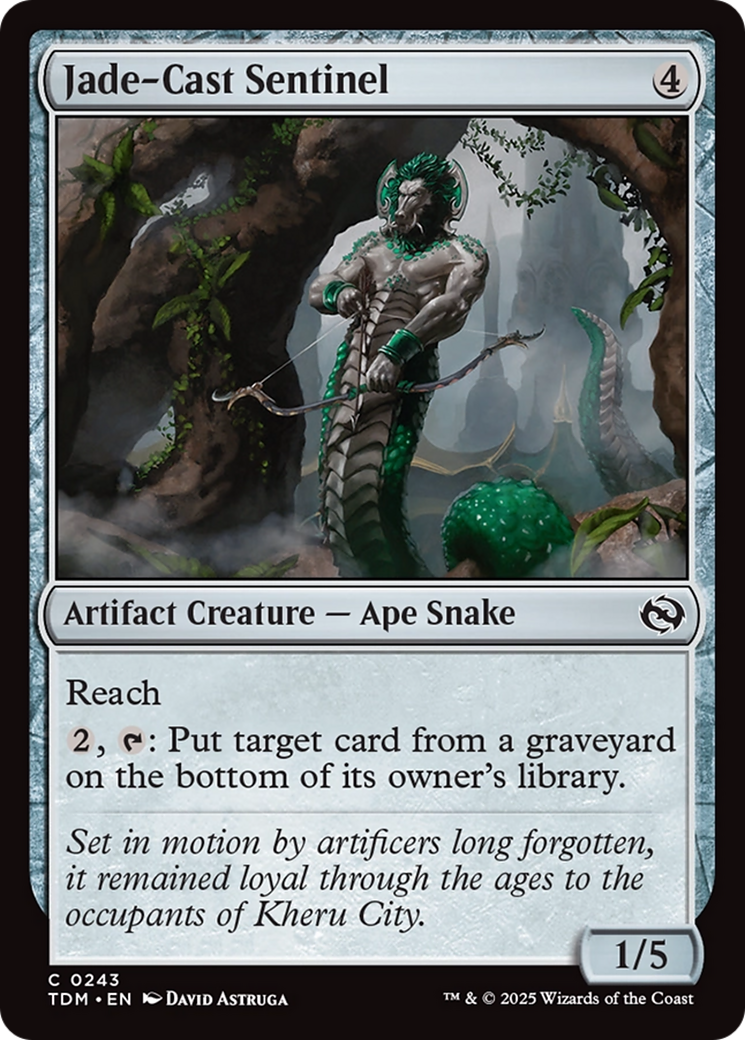 Jade-Cast Sentinel [Tarkir: Dragonstorm] | Infinity Cards & Collectibles