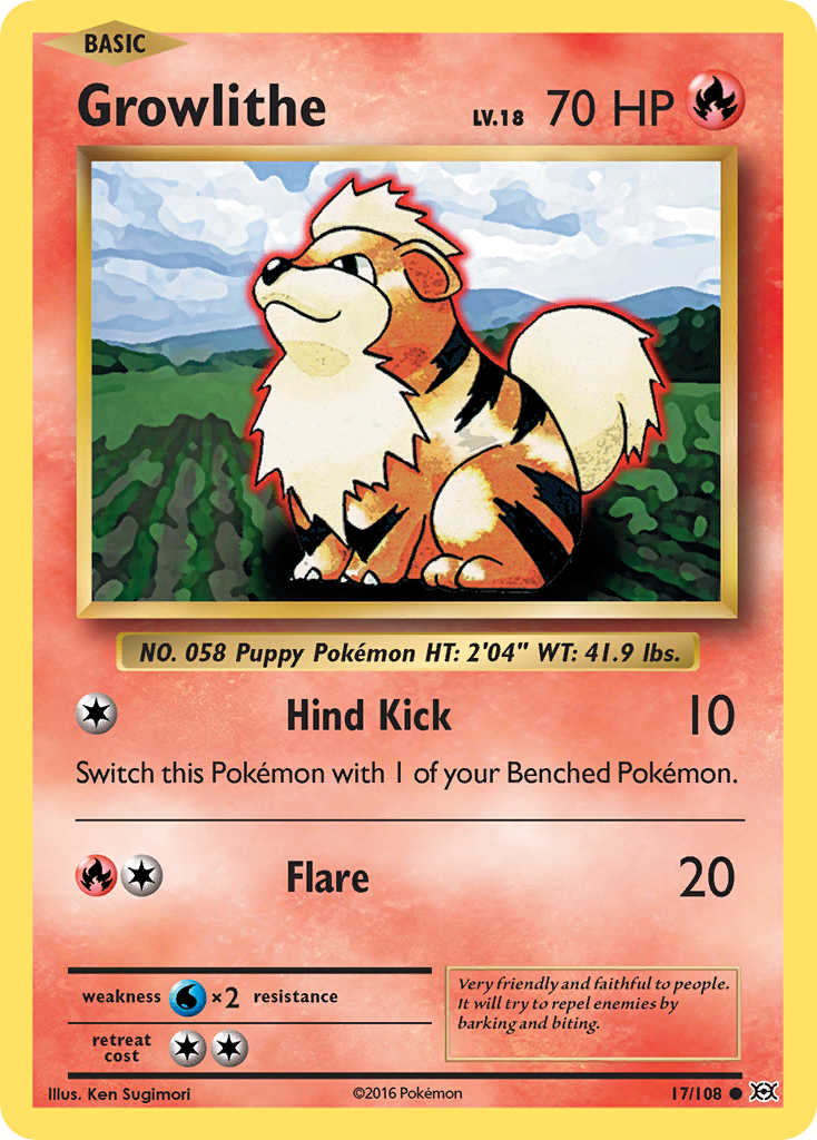 Growlithe (17/108) [XY: Evolutions] | Infinity Cards & Collectibles