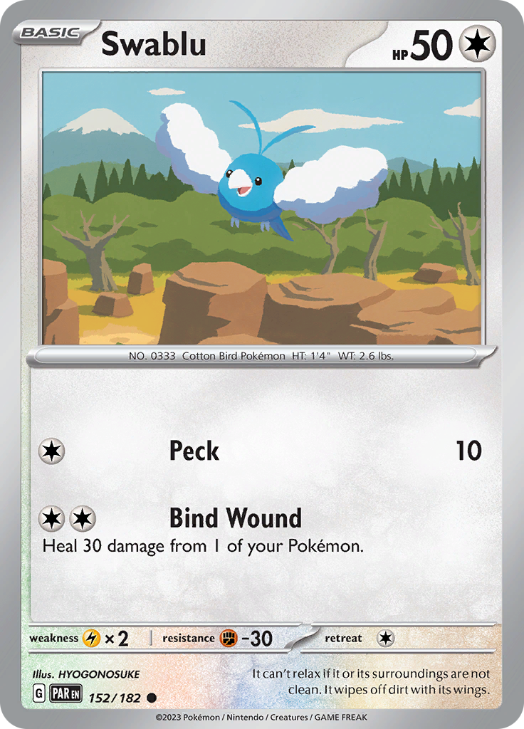 Swablu (152/182) [Scarlet & Violet: Paradox Rift] | Infinity Cards & Collectibles