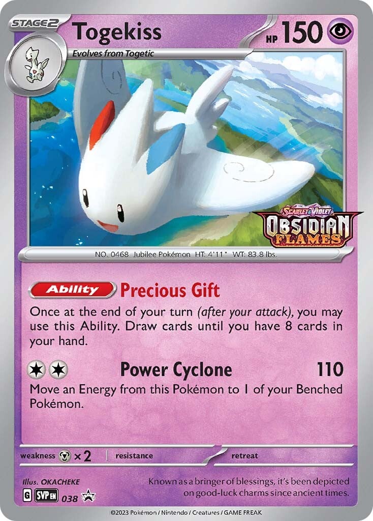 Togekiss (038) (Stamped) [Scarlet & Violet: Black Star Promos] | Infinity Cards & Collectibles