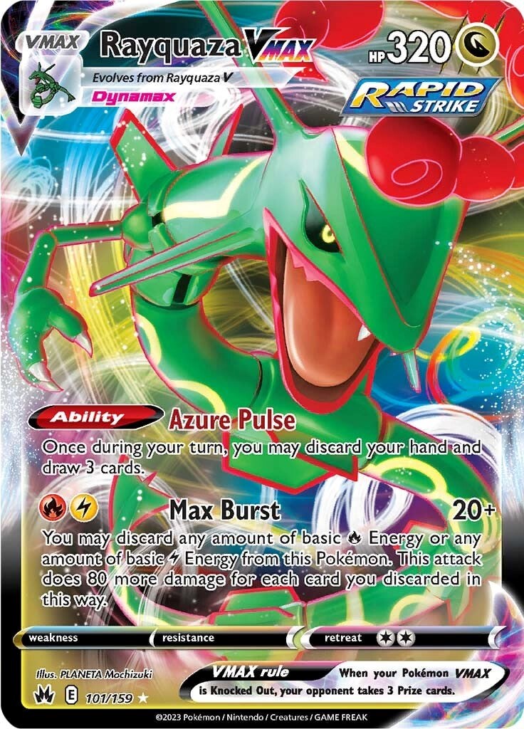 Rayquaza VMAX (101/159) (101) [Sword & Shield: Crown Zenith] | Infinity Cards & Collectibles
