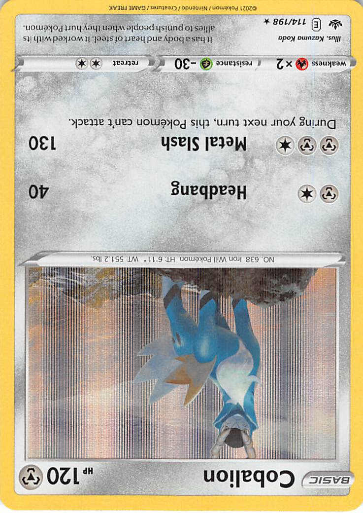 Cobalion (114/198) [Sword & Shield: Chilling Reign] | Infinity Cards & Collectibles