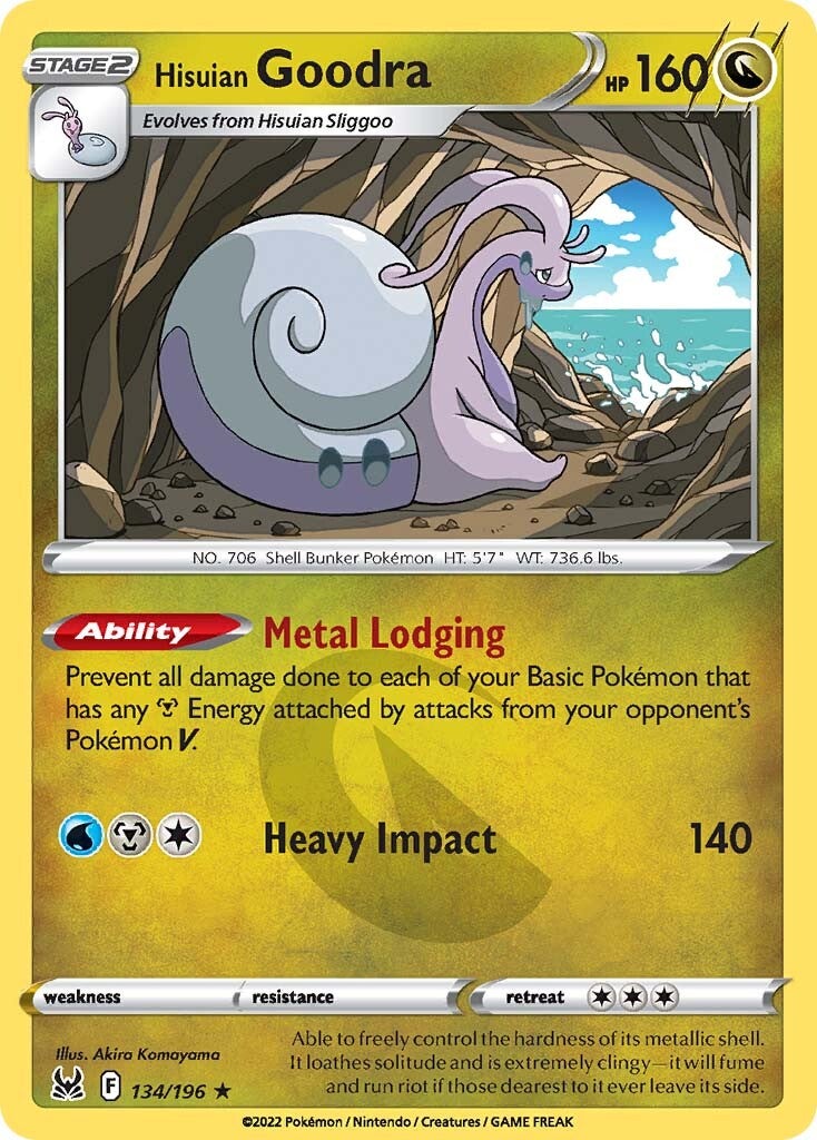 Hisuian Goodra (134/196) [Sword & Shield: Lost Origin] | Infinity Cards & Collectibles