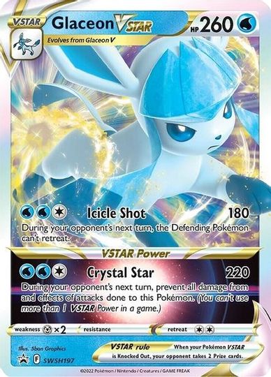 Glaceon VSTAR (SWSH197) (Jumbo Card) [Sword & Shield: Black Star Promos] | Infinity Cards & Collectibles