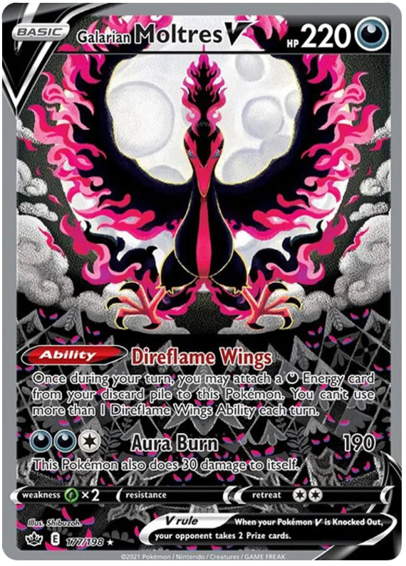 Galarian Moltres V (177/198) [Sword & Shield: Chilling Reign] | Infinity Cards & Collectibles