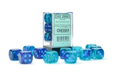 Chessex Dice Set - Blue/Light Blue - 16mm