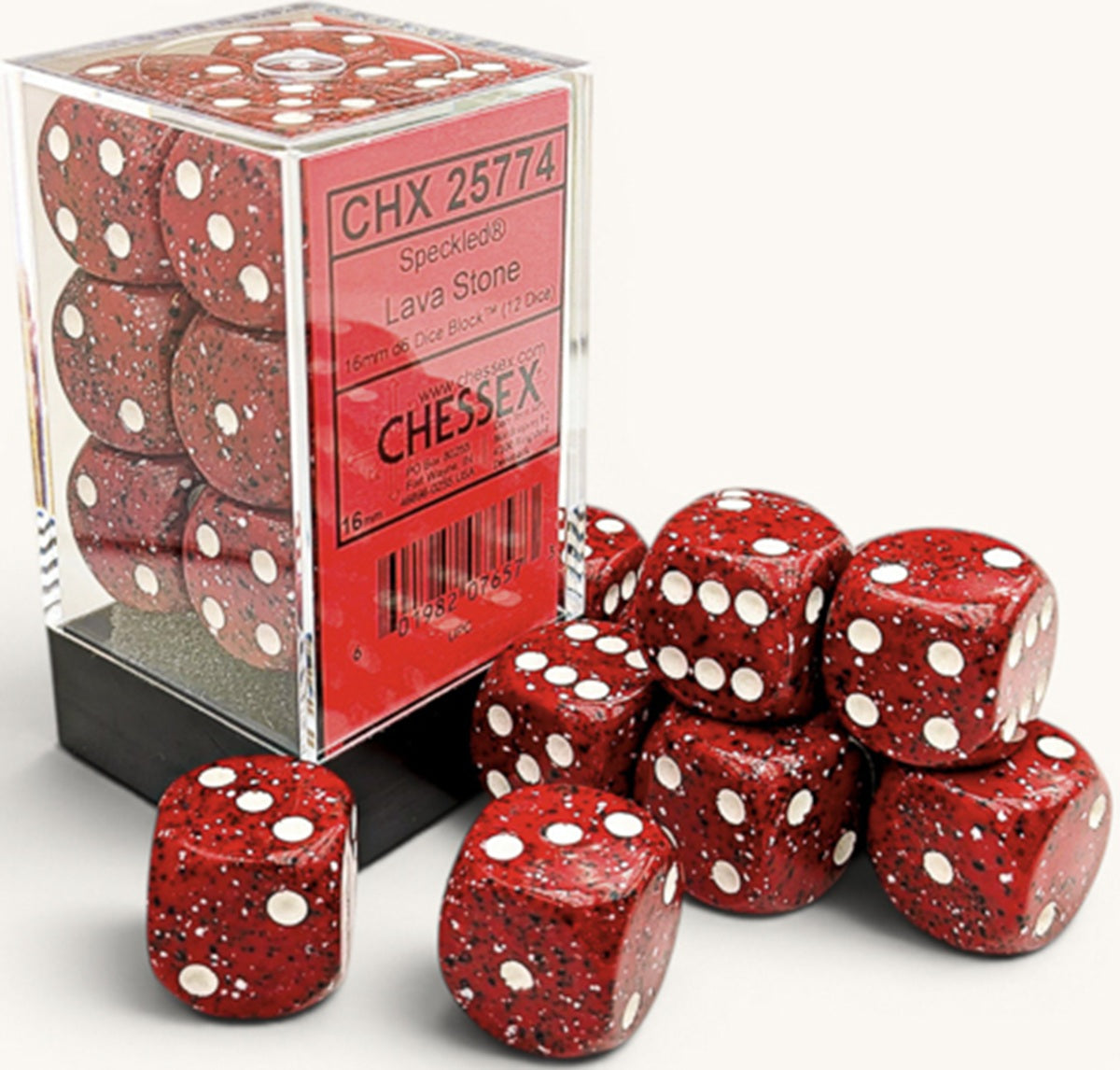 Chessex - 12D6 - Speckled Dice