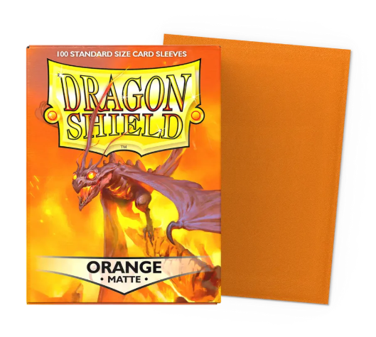 Dragon Shield Sleeves - Matte Orange 100ct