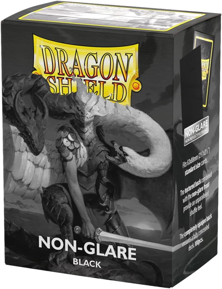 Dragon Shield Sleeves - Matte Black Non-Glare (100ct)