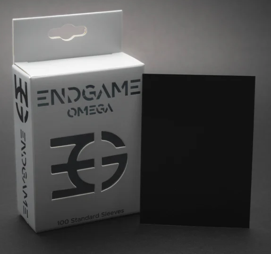 ENDGAME: OMEGA Standard Size Sleeves - Obsidian Black (100 Count)