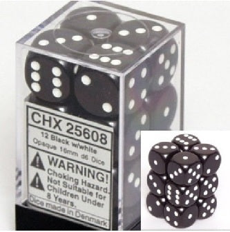 Chessex - 12D6 - Opaque Dice