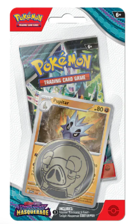 Pokemon - Scarlet and Violet - Twilight Masquerade - Checklane Blister - Pupitar