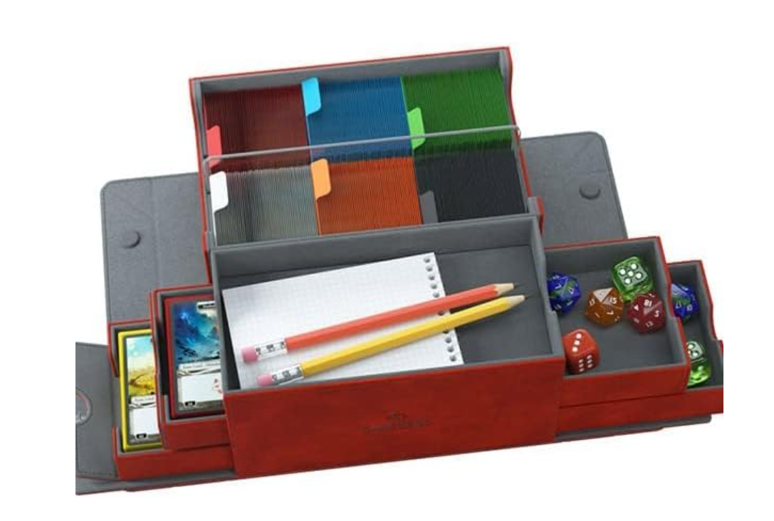 GameGenic Card Deck Box – Games’ Lair Red 600CT