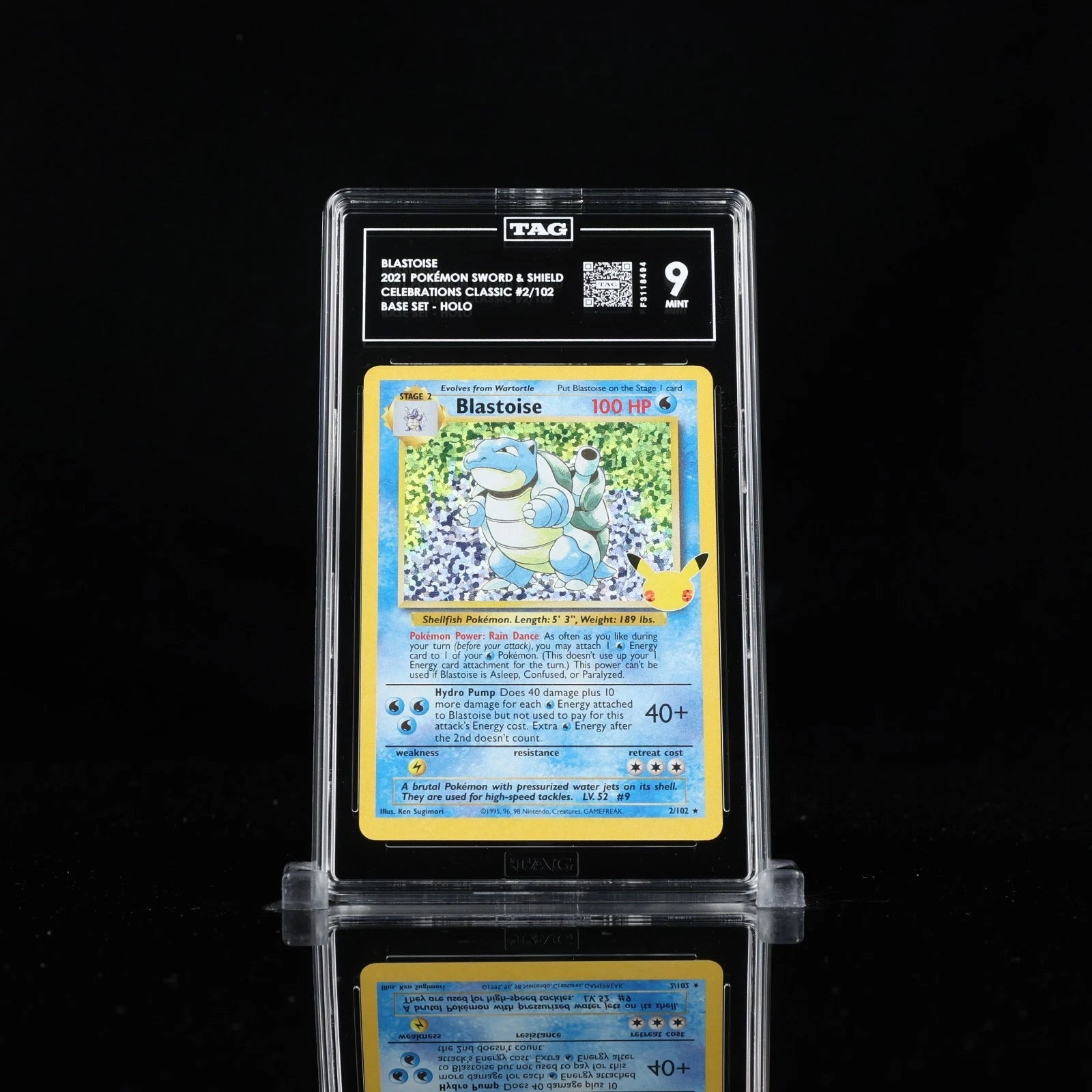 Blastoise (2/102) [Celebrations: 25th Anniversary - Classic Collection] TAG 9 | Infinity Cards & Collectibles