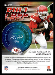 Mecole Hardman Jr. Kansas City Chiefs #FT3 2021 Donruss Elite Full Throttle