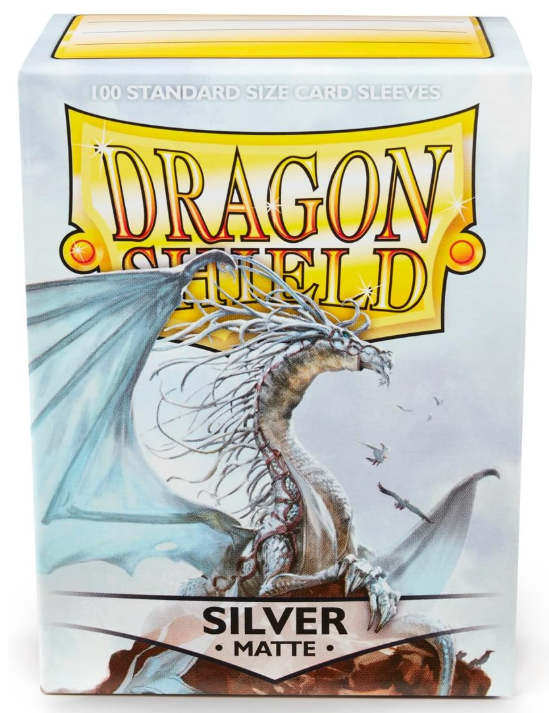 Dragon Shield Sleeves - Dual Matte Silver 100ct
