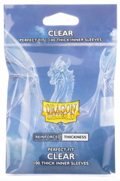 Dragon Shield Sleeves - Perfect Fit Thick Inner Sleeves - Clear 100ct