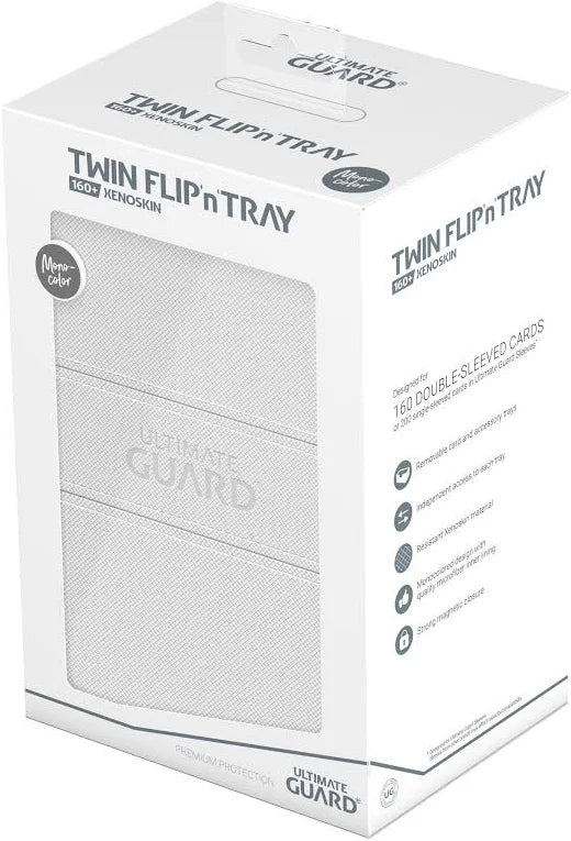 Ultimate Guard - Twin Flip N' Tray - Monocolour White