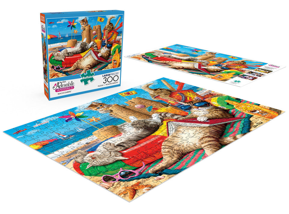 Adorable Animals Beachcombers 300 Large Piece Jigsaw Puzzle