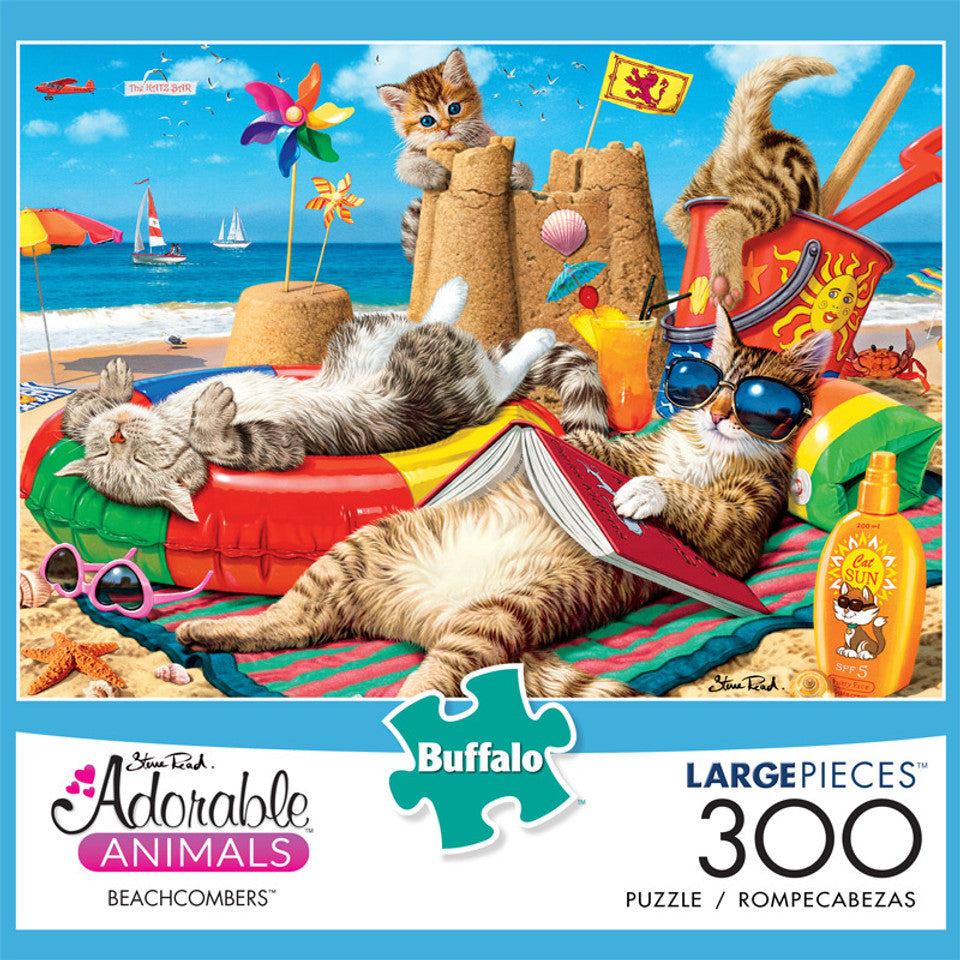 Adorable Animals Beachcombers 300 Large Piece Jigsaw Puzzle