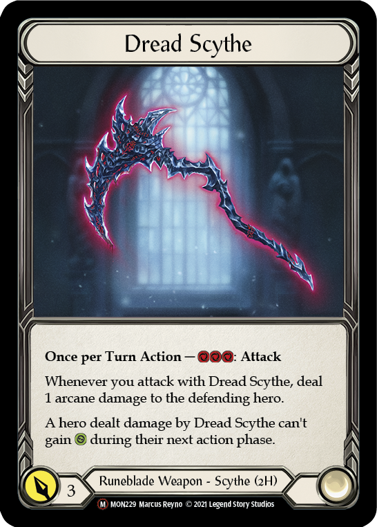 Dread Scythe [U-MON229-RF] (Monarch Unlimited)  Unlimited Rainbow Foil