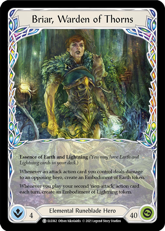 Briar, Warden of Thorns // Briar [ELE063] 1st Edition Normal