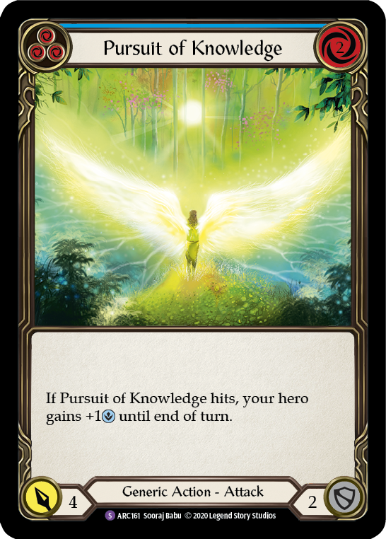 Pursuit of Knowledge [U-ARC161] (Arcane Rising Unlimited)  Unlimited Rainbow Foil