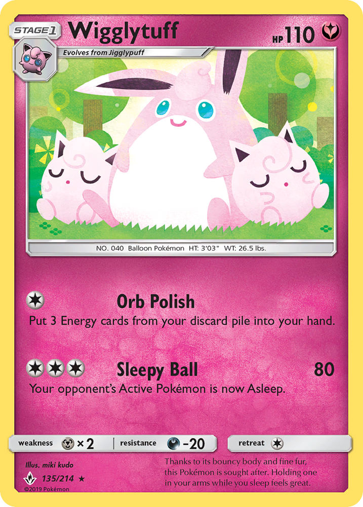 Wigglytuff (135/214) [Sun & Moon: Unbroken Bonds]