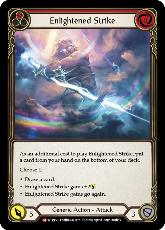 Enlightened Strike [U-WTR159] (Welcome to Rathe Unlimited)  Unlimited Rainbow Foil