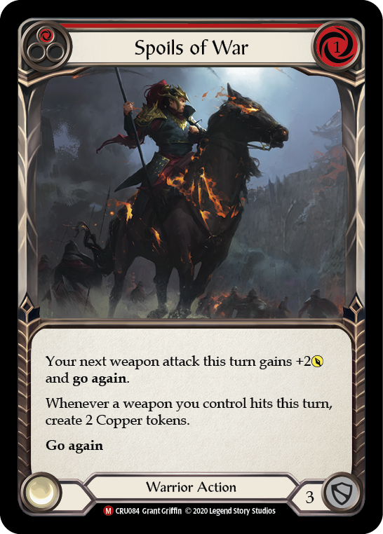 Spoils of War [CRU084] (Crucible of War)  1st Edition Rainbow Foil